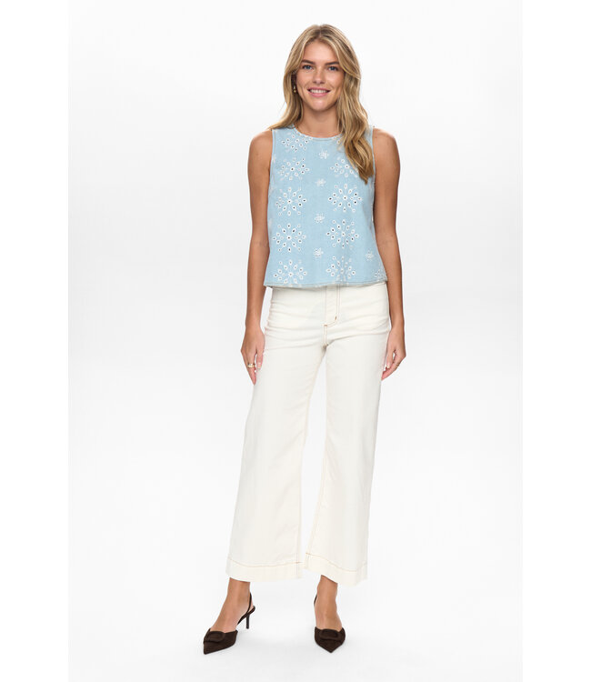 NÜMPH - Nudelilah top blauw