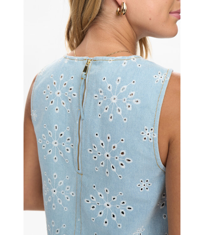 NÜMPH - Nudelilah top blauw