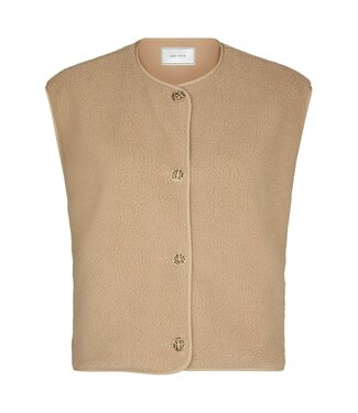 neo noir NEONOIR - Mariko teddy vest zand