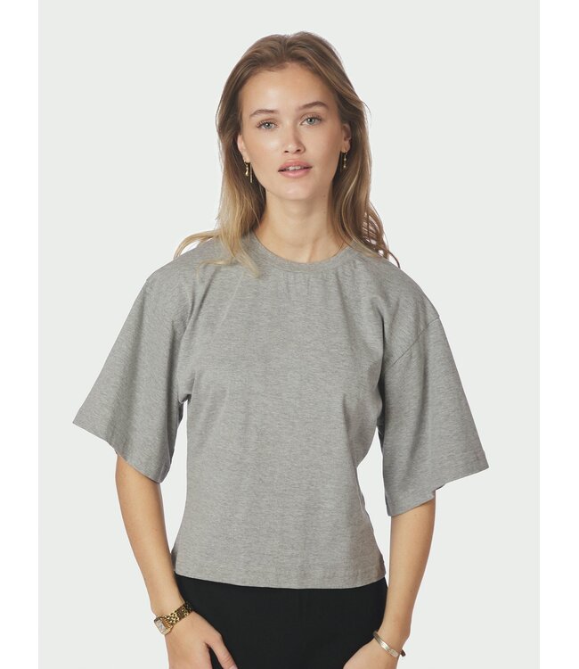 NEONOIR - Asha boxy t-shirt grijs