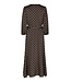 NEONOIR - Malinga dot jurk bruin