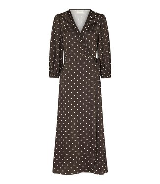 neo noir NEONOIR - Malinga dot jurk bruin