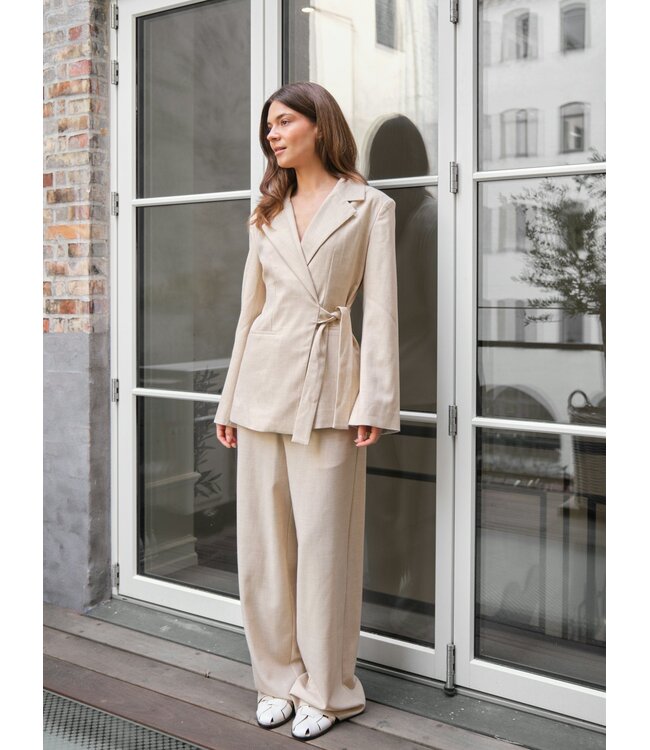 NEO NOIR - Carmia melange tie blazer