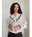 NEO NOIR - Degas dot blouse off white