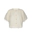 NEO NOIR - Aisa frilly blouse creme