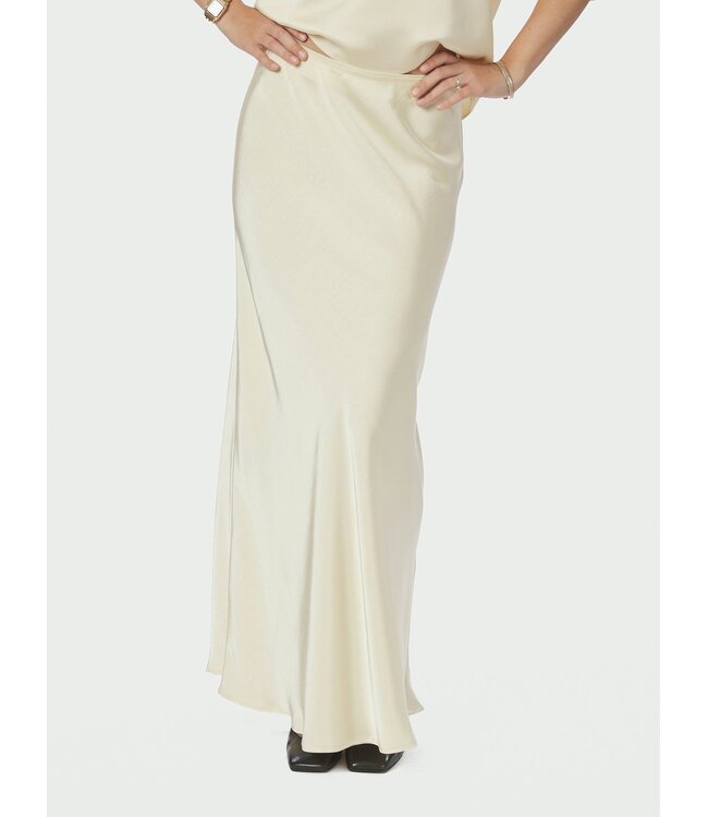 NEO NOIR - Vicky heavy sateen rok light yellow