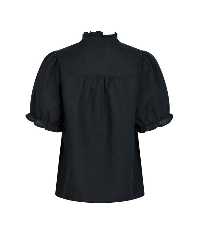 NEO NOIR - Odesa linen blouse navy