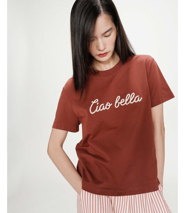 GRACE&MILA - Vanders t-shirt terracotta