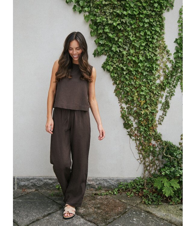 NEONOIR - Svetlana linnen top