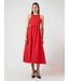 YAS - Yasmiri long dress fiery red