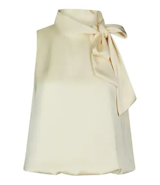 neo noir NEO NOIR - Veda heavy sateen top light yellow