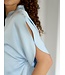 NEO NOIR - Anelle heavy sateen light blue blouse