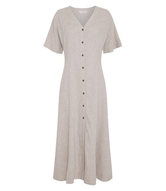 Moss Copenhagen MSCH - Viana Ginia 2/4 sand melange jurk