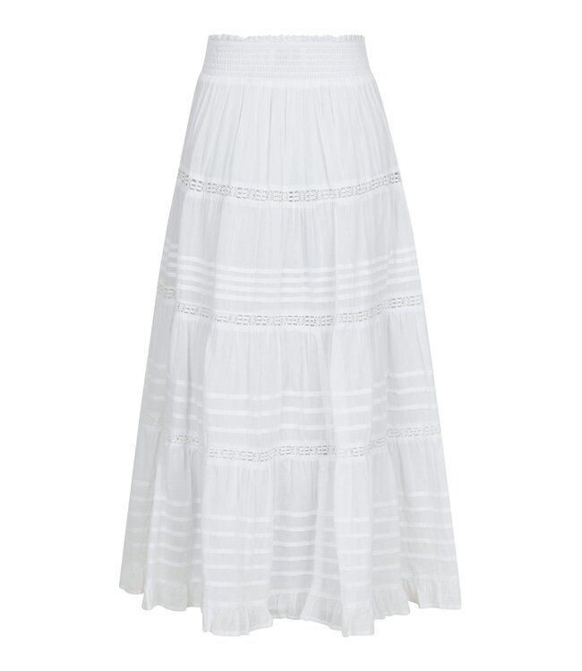 NEONOIR - Felicia voile rok wit