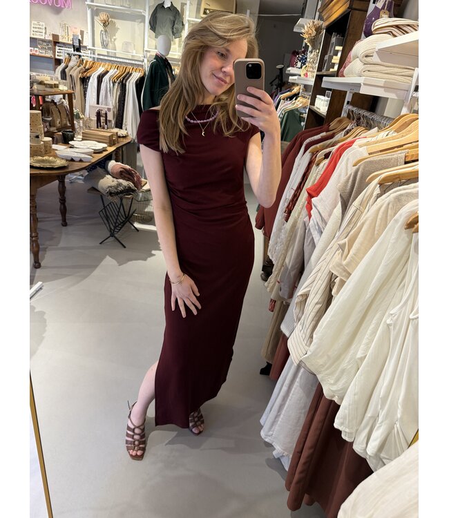 GRACE & MILA - Vanity jurk cherry