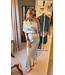 NEO NOIR - Vicky heavy sateen rok light blue
