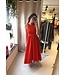 YAS - Yasmiri long dress fiery red