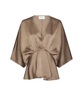 neo noir NEONOIR - Rivina blouse dark taupe