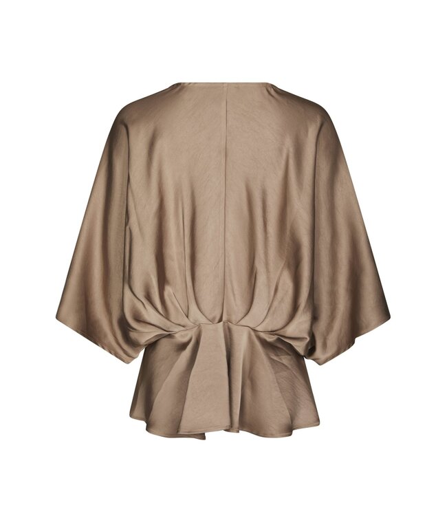NEONOIR - Rivina blouse dark taupe