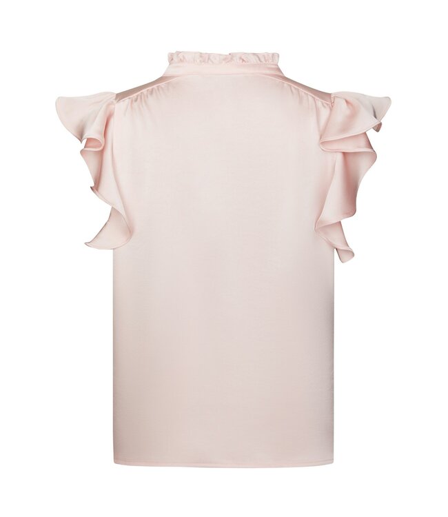 NEONOIR - Stella heavy sateen blouse light pink