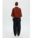 SELECTED - Slfcleo regular cropped blouse cherry