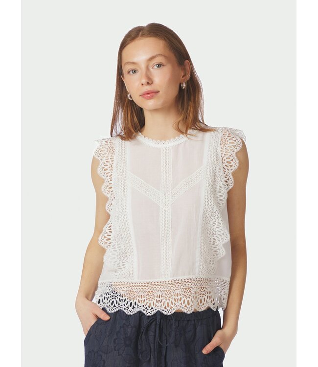 NEONOIR - Samia lace top wit