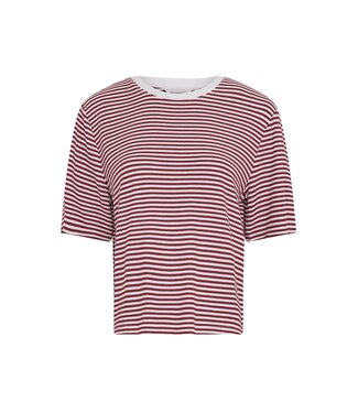 Moss Copenhagen MSCH - Jana t-shirt egret/rhubarb