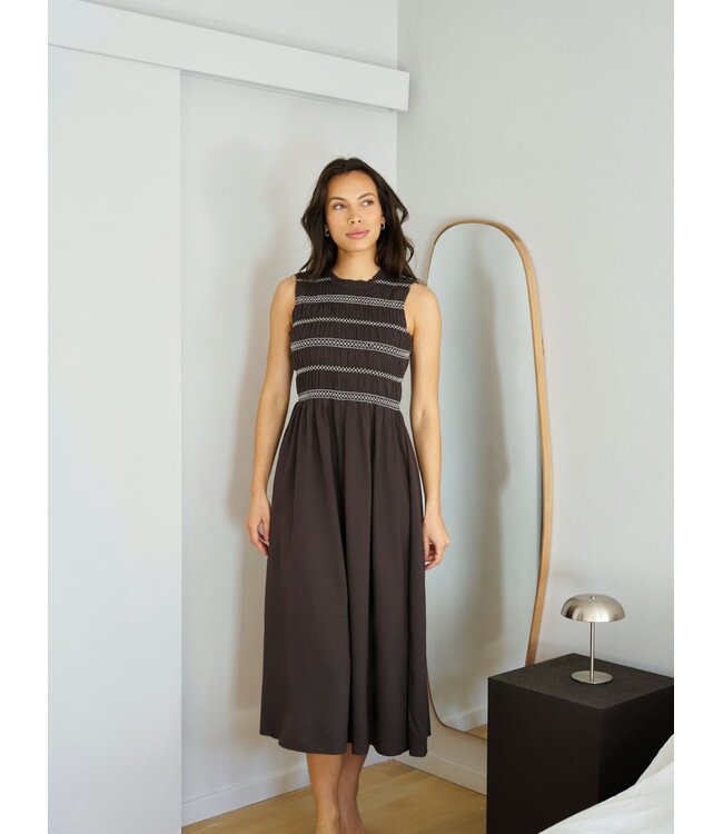NEONOIR - Atika deco smock jurk