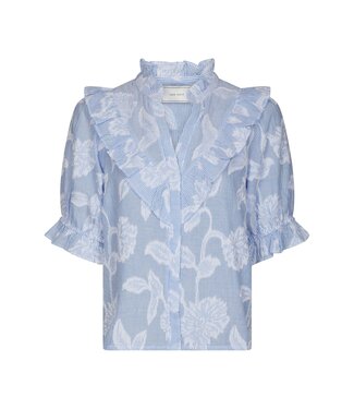 neo noir NEONOIR - Manet jacquard blouse blauw