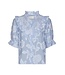 NEONOIR - Manet jacquard blouse blauw
