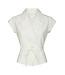 NEONOIR - Salima ramie gilet wit