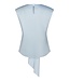 NEONOIR - Katarim heavy satijn blouse blauw