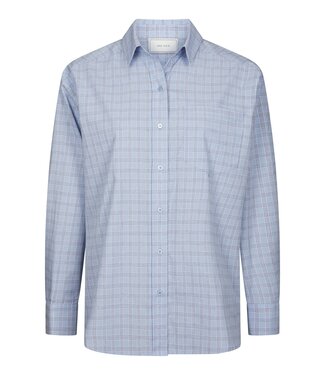 neo noir NEONOIR - Dalma triple check blouse blauw