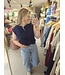 SELECTED - Slfcallie top donkerblauw