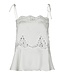 NEONOIR - Kaela heavy satijn lace top pearl