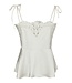 NEONOIR - Kaela heavy satijn lace top pearl