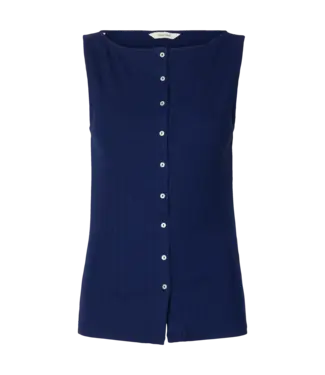 Selected Femme SELECTED - Slftalia button top blauw