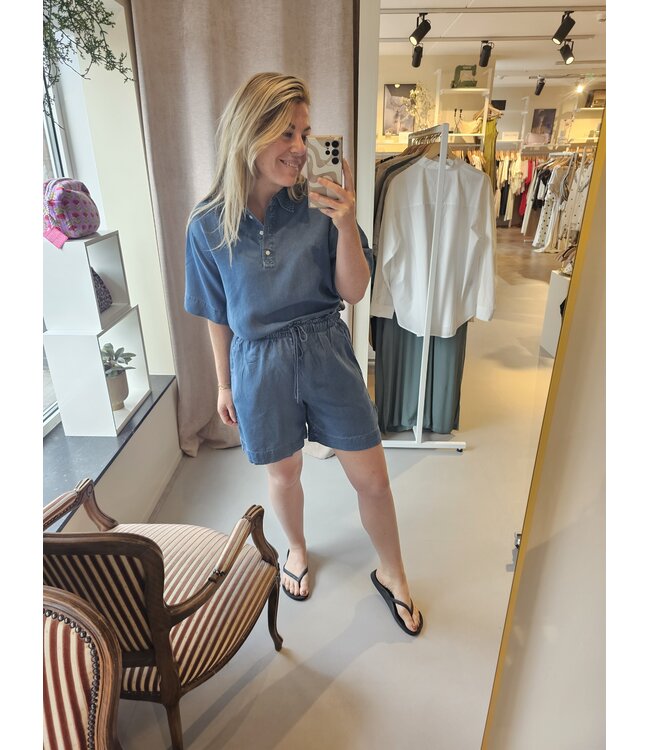 SELECTED - Slfjanna polo blouse