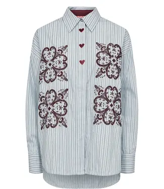 NUMPH NUMPH - Nuditty shirt floaty blue