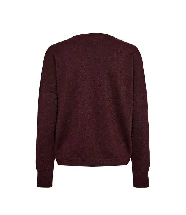 NUMPH - Nudayletta lurex v-neck pullover fig