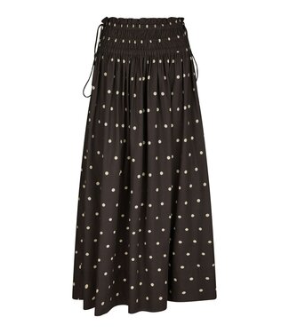 neo noir NEO NOIR - Lillie dot skirt dark brown