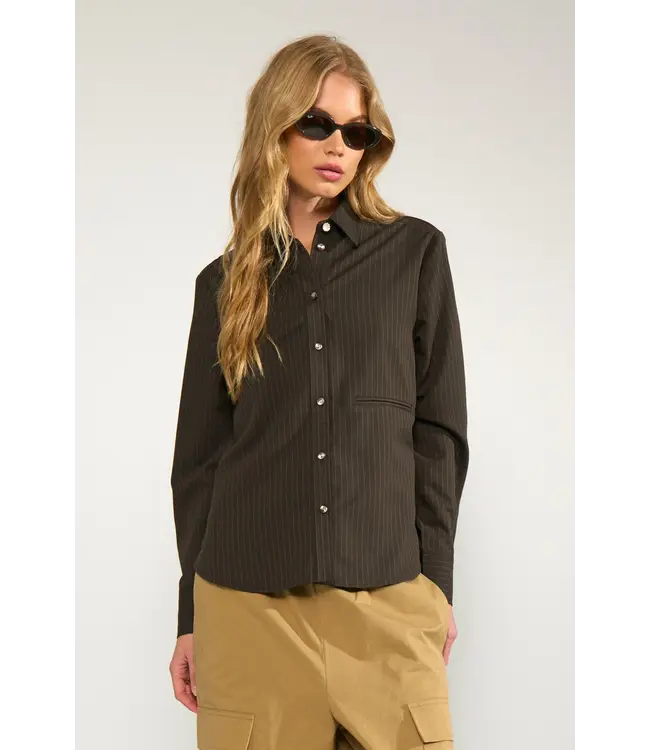 NUMPH - Nusonya blouse black coffee