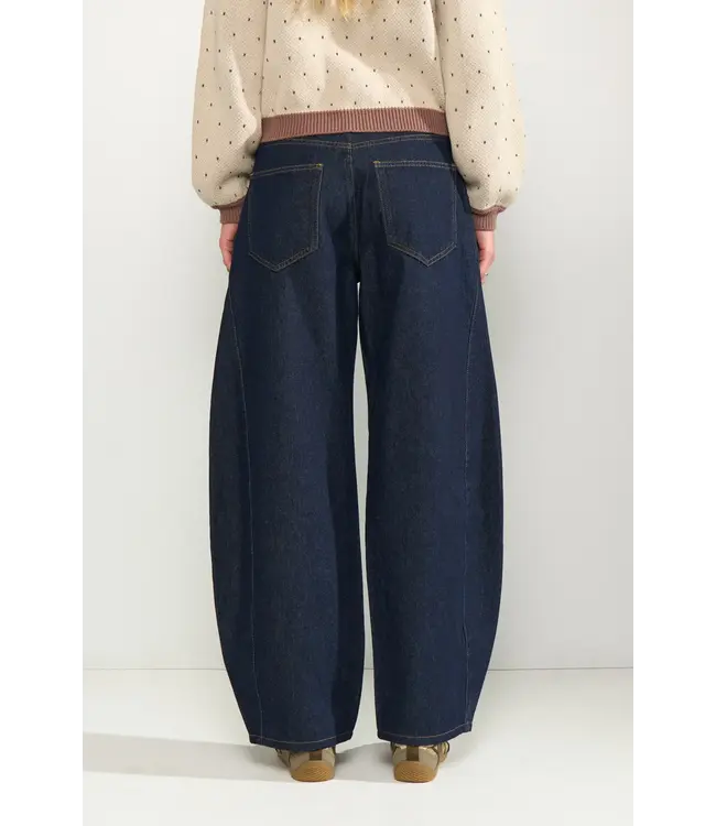 NUMPH - Nuamsterdam barrel jeans dark blue denim