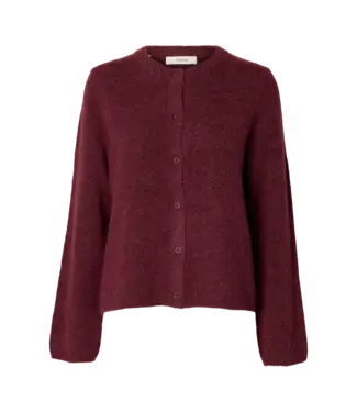 Selected Femme SELECTED - Slwlulu new knit cardigan tawny Port