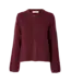 SELECTED - Slwlulu new knit cardigan tawny Port
