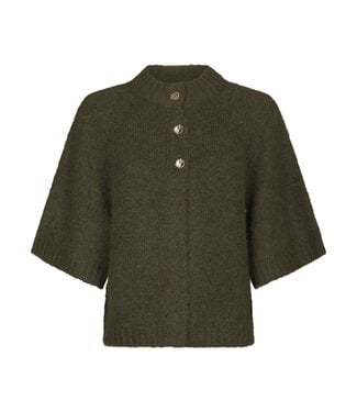 neo noir NEONOIR - Benuta fluffy knit cardigan army