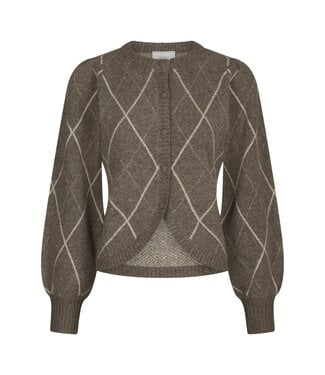 neo noir NEONOIR - Koteas check knit vest