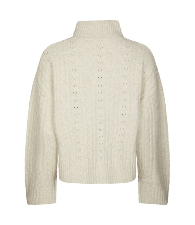NEONOIR - Anda cable trui ivory