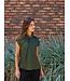 NEONOIR - Fleur drapy satin blouse army