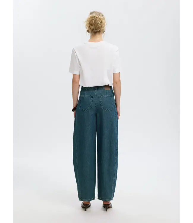 SELECTED - Slwbarrel relaxed bella hw jeans